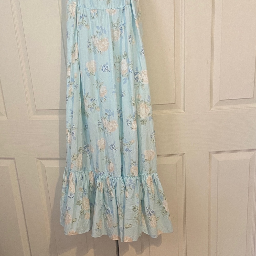 LoveShackFancy Blue Floral Maxi Dress - Picture 5 of 6